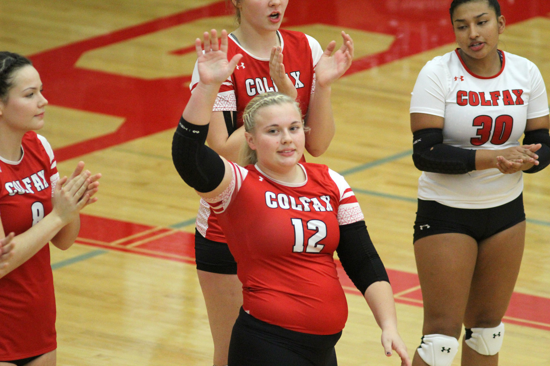 Cameron at Colfax volleyball regionals 10-24-19